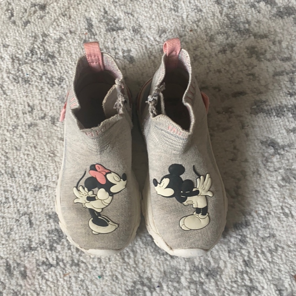 Zara toddler girls Disney sock style boots